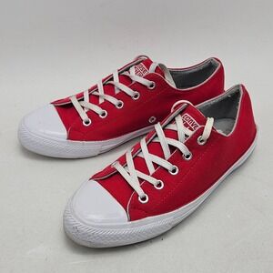 Converse Chuck Taylor All Star Low Top Red Womens 7 Canvas Sneakers 554428C